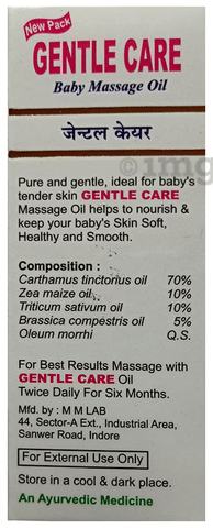 Gentle care baby massage oil online