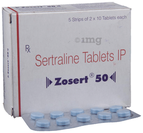 Sertraline 50mg Zoloft Brand tablets from certified pharmacy at Rs