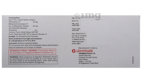 Telma-Beta 50 Tablet ER image
