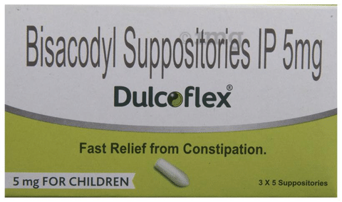 Dulcoflex Bisacodyl Suppositories IP 10mg for Adults