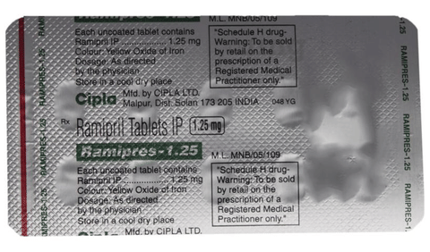 Ramipres 1.25 Tablet image