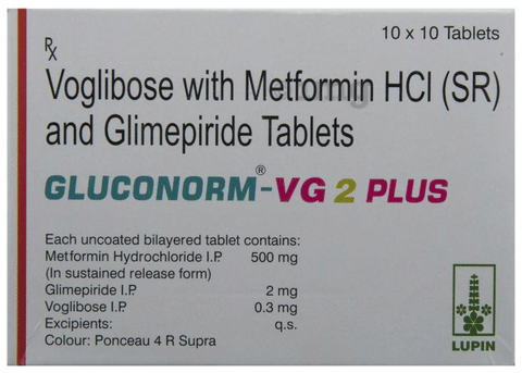 Gluconorm-VG 2 Plus Tablet SR image
