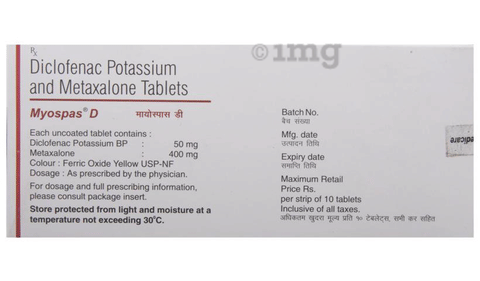 Myospas D Tablet image