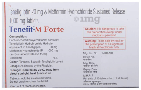 Tenefit-M Forte Tablet SR image Tenefit-M Forte Tablet SR image