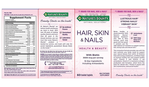 Nature's Bounty Advanced Hair, Skin and Nails Strawberry Gummies, 6000mcg  Biotin, 90 Ct. - Walmart.com
