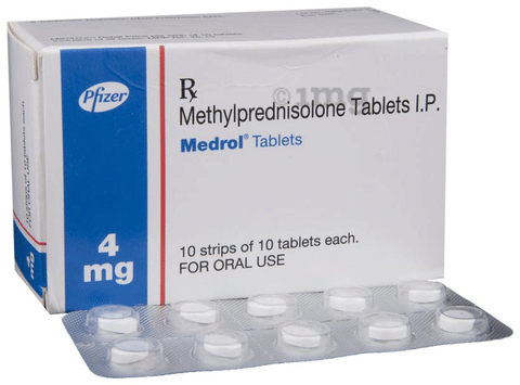 Medrol 4mg Tablet image