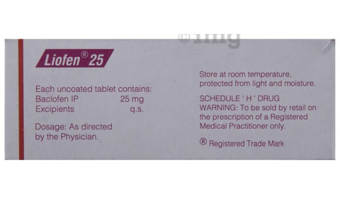 Liofen 25 Tablet image Liofen 25 Tablet image