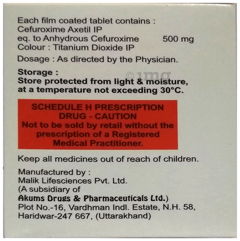 Cefobanta 500 Tablet image