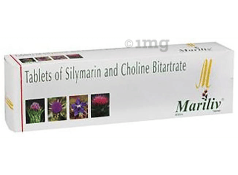 MARIliv Tablet with Silymarin and Choline Bitartrate image