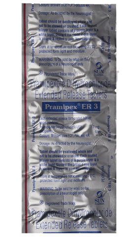 Pramipex ER 3 Tablet image Pramipex ER 3 Tablet image