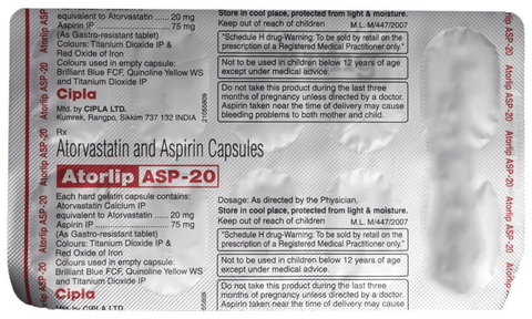 Atorlip-ASP 20 Capsule image Atorlip-ASP 20 Capsule image