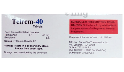 Telrem 40 Tablet image Telrem 40 Tablet image