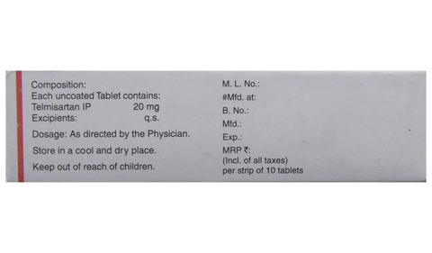 Telvas 20 Tablet image