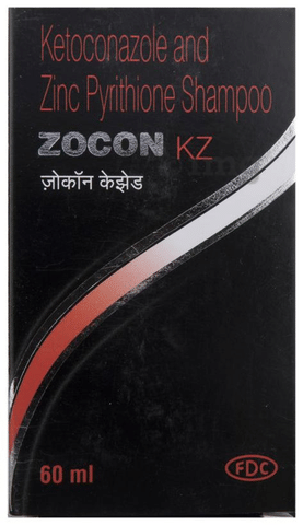 Zocon KZ Shampoo Fights Dandruff Seborrhoeic Dermatitis of