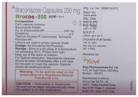 Itracoe 200 Capsule image Itracoe 200 Capsule image