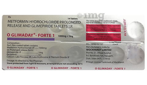 O Glimaday-Forte 1 Tablet PR image O Glimaday-Forte 1 Tablet PR image