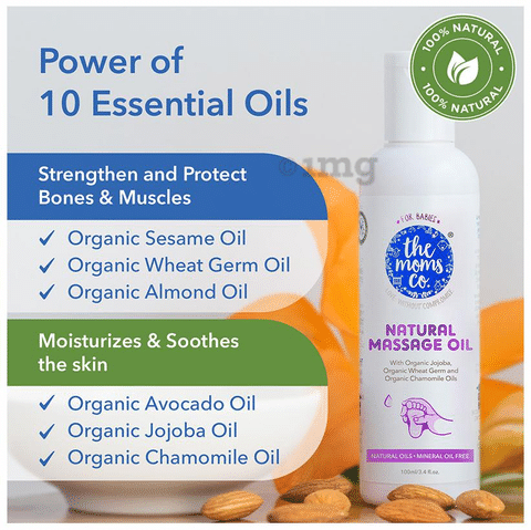 Moms co baby massage oil clearance