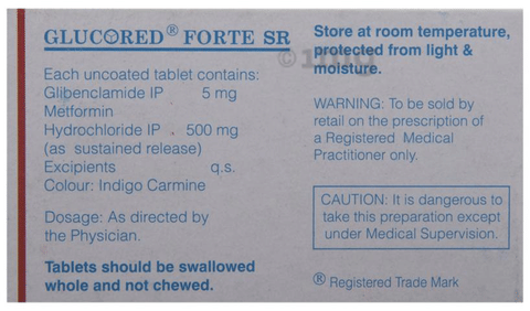 Glucored Forte SR Tablet image