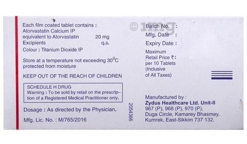 Atorva 20 Tablet image Atorva 20 Tablet image