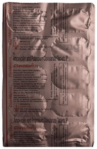 Clavidur 625 Tablet image