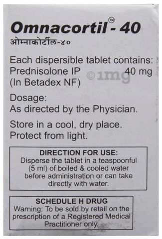 Omnacortil 40 Tablet DT image