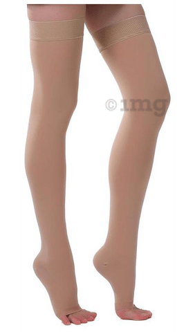 Ontex Cotton Compression Stockings Thigh Length for Varicose Veins XXXL  Beige: Buy box of 1.0 Pair of Stockings at best price in India