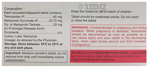 Eritel B 40mg/25mg Tablet PR