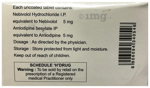 Nebiloc 5 AM Tablet image