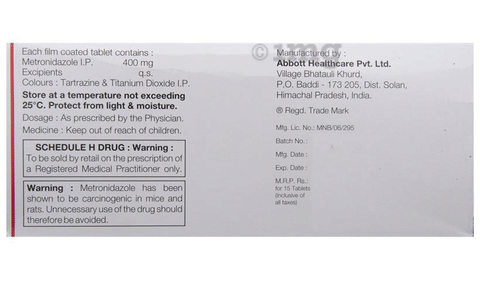 Flagyl 400 Tablet image