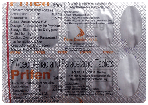 Prifen 100mg/325mg Tablet image