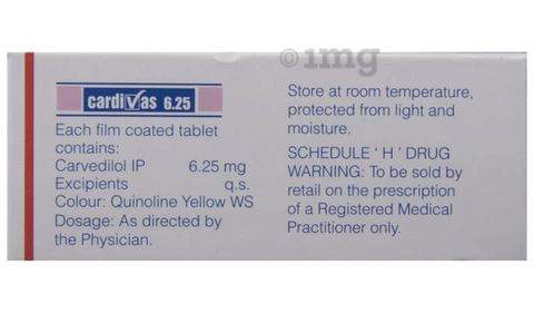 Cardivas 6.25 Tablet image