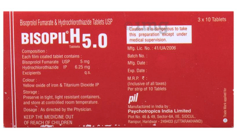 Bisopil H 5 Tablet image