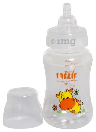 Farlin 300CC Wide Neck Feeding Bottle Orange
