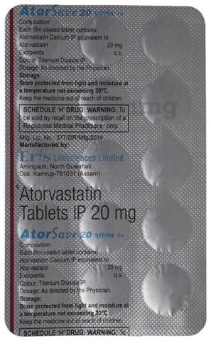 ATORsave 20 Tablet image