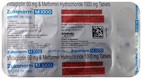 Zukanorm M 1000 Tablet