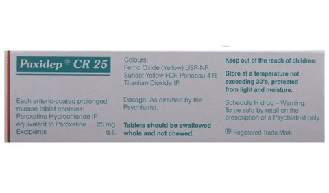 Paxidep CR 25 Tablet image
