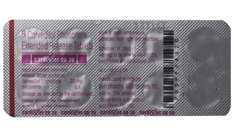 Cardivas CR 20 Tablet image