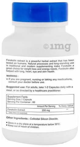 HealthVit Forskolin Extract 250mg Capsule: Buy bottle of 60 ...
