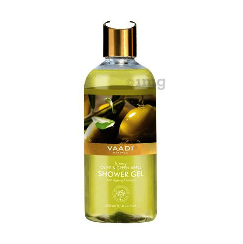Vaadi Herbals Breezy Olive & Green Apple Shower Gel 1