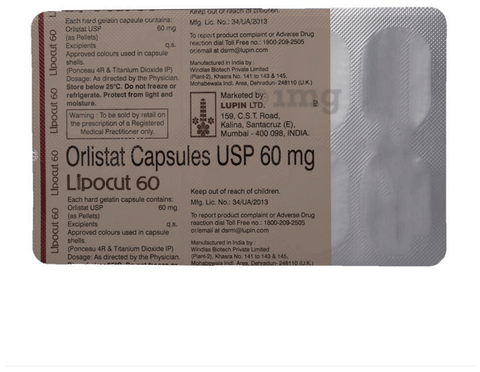 Lipocut 60 Capsule image