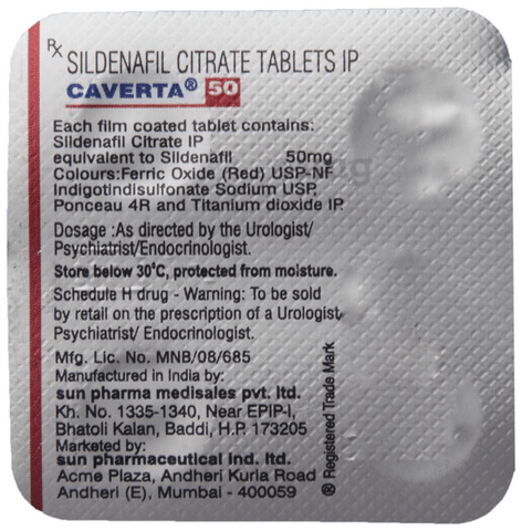 Caverta 50 Tablet image