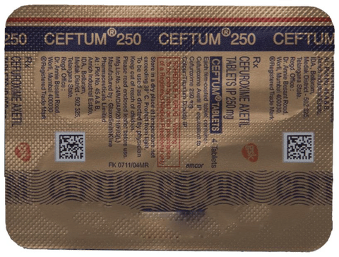 Ceftum 250mg Tablet image