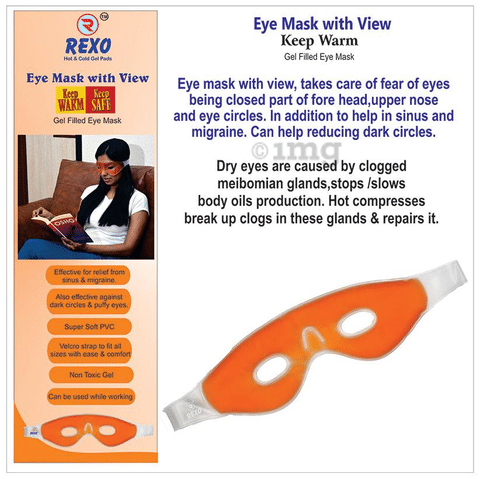 Rexo Keep Warm Gel Filled Eye Mask with View