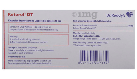 Ketorol-DT Tablet image