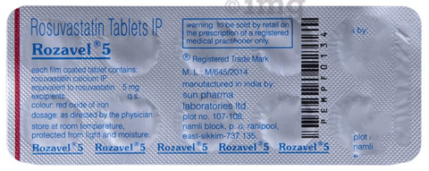 Rozavel 5 Tablet View Uses Side Effects Price and Substitutes 1mg