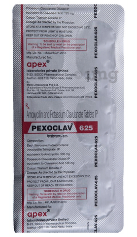 Pexoclav 625 Tablet image