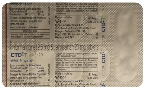 CTD-T 12.5/20 Tablet image CTD-T 12.5/20 Tablet image
