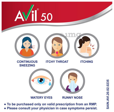 AVil 50mg Tablet image