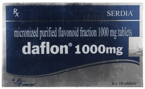 3X DAFLON 1000mg 30's Treatment of Hemorrhoids and Varicose Veins
