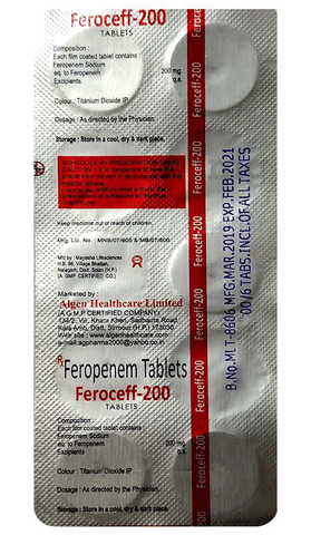 Feroceff 200 Tablet image